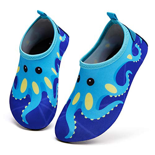 mysoft Kids Water Shoes Quick Dry Non-Slip Toddler Water Skin Barefoot Sports Swimming Beach Pool Shoes for Boys & Girls 
